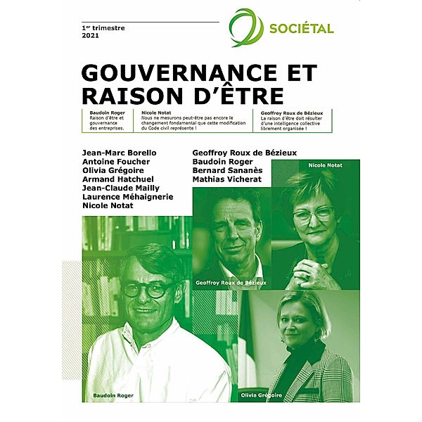 Revue sociétal : Gouvernance et raison d'être, Institut de l'Entreprise