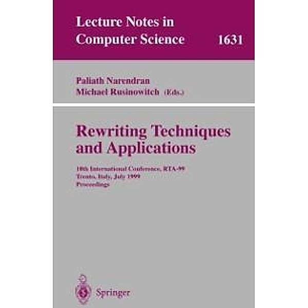 Rewriting Techniques and Applications / Lecture Notes in Computer Science Bd.1631