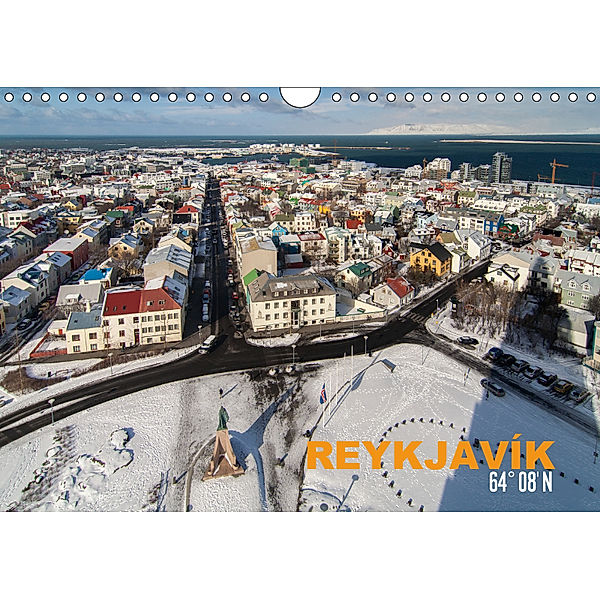 Reykjavìk 64° 08' N (Wandkalender 2019 DIN A4 quer), Norman Preißler