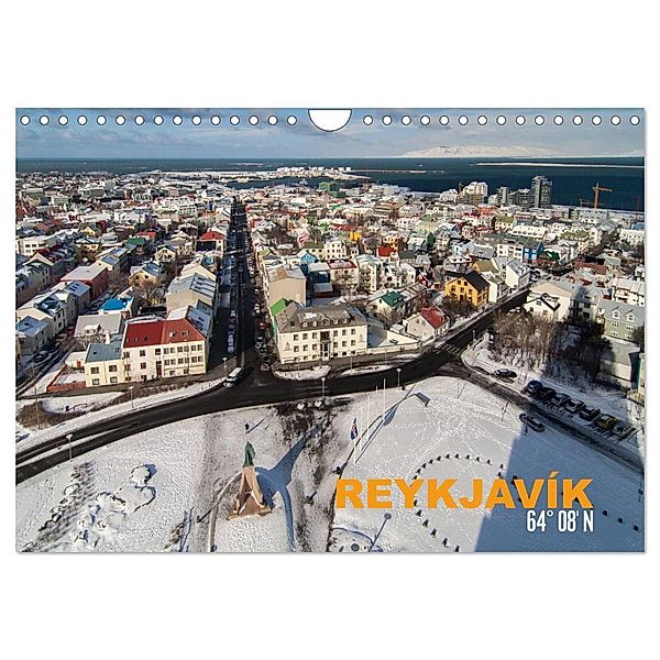 Reykjavìk 64° 08' N (Wandkalender 2024 DIN A4 quer), CALVENDO Monatskalender, Norman Preißler