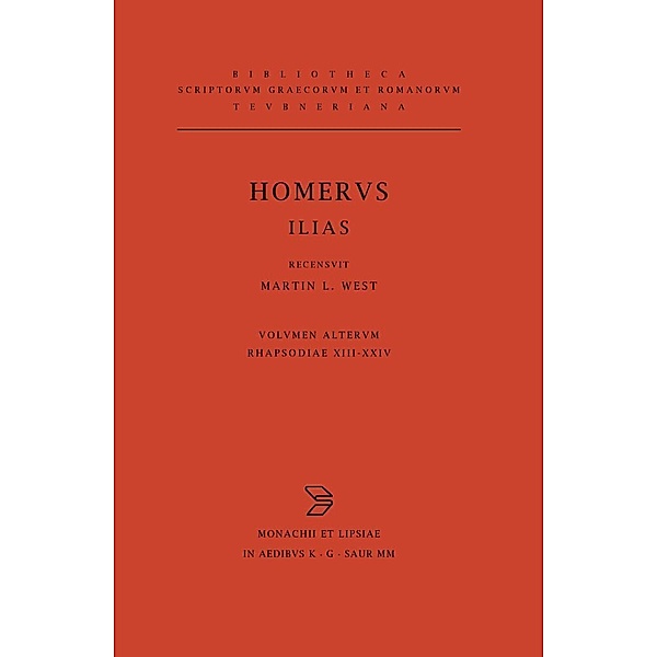 Rhapsodiae XIII-XXIV. Indices, Homer