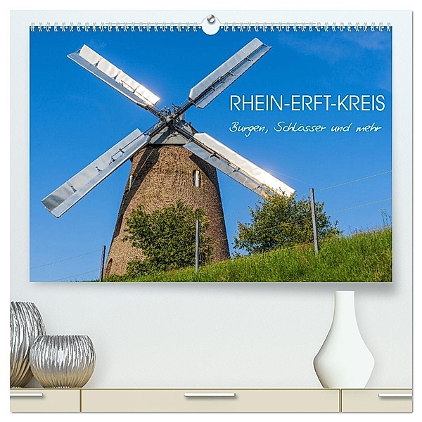 Rhein-Erft-Kreis - Burgen, Schlösser und mehr (hochwertiger Premium Wandkalender 2024 DIN A2 quer), Kunstdruck in Hochglanz, Calvendo