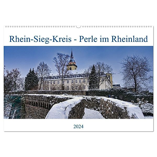 Rhein-Sieg-Kreis - Perle im Rheinland (Wandkalender 2024 DIN A2 quer), CALVENDO Monatskalender, Bernd Becker