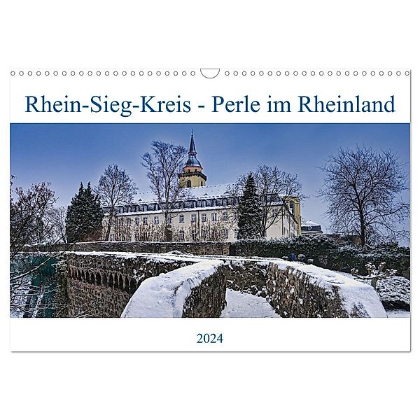 Rhein-Sieg-Kreis - Perle im Rheinland (Wandkalender 2024 DIN A3 quer), CALVENDO Monatskalender, Bernd Becker