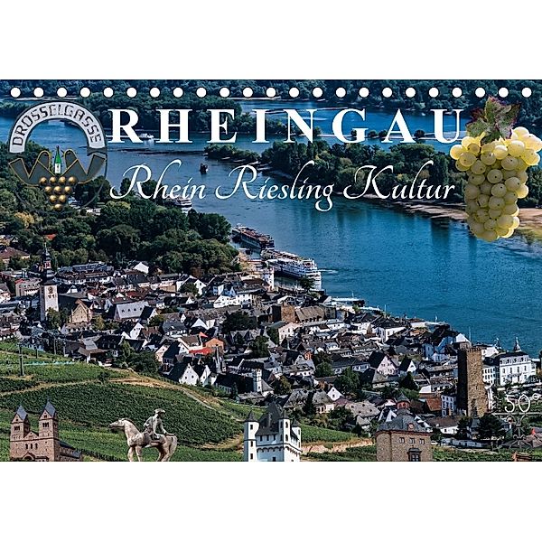 Rheingau - Rhein Riesling Kultur (Tischkalender 2018 DIN A5 quer) Dieser erfolgreiche Kalender wurde dieses Jahr mit gle, Dieter Meyer