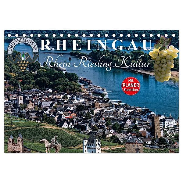 Rheingau - Rhein Riesling Kultur (Tischkalender 2024 DIN A5 quer), CALVENDO Monatskalender, Dieter Meyer