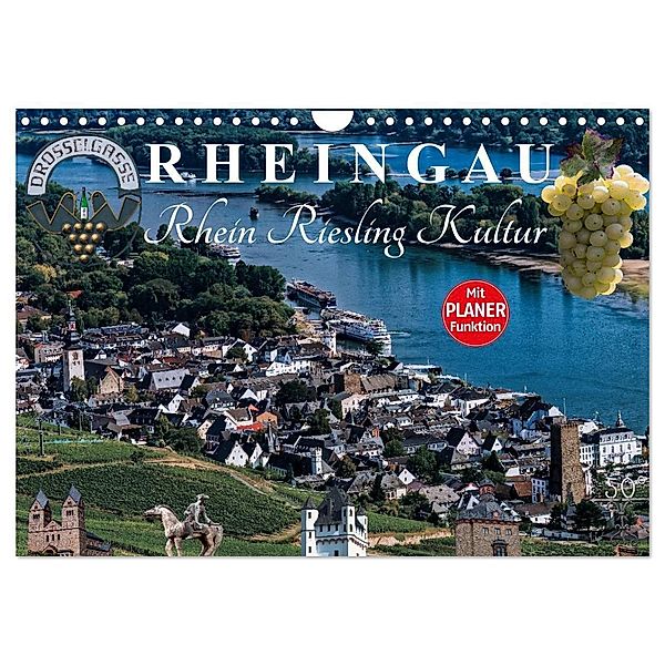 Rheingau - Rhein Riesling Kultur (Wandkalender 2024 DIN A4 quer), CALVENDO Monatskalender, Dieter Meyer