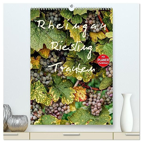 Rheingau - Riesling Trauben (hochwertiger Premium Wandkalender 2024 DIN A2 hoch), Kunstdruck in Hochglanz, Dieter Meyer