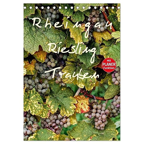 Rheingau - Riesling Trauben (Tischkalender 2024 DIN A5 hoch), CALVENDO Monatskalender, Dieter Meyer