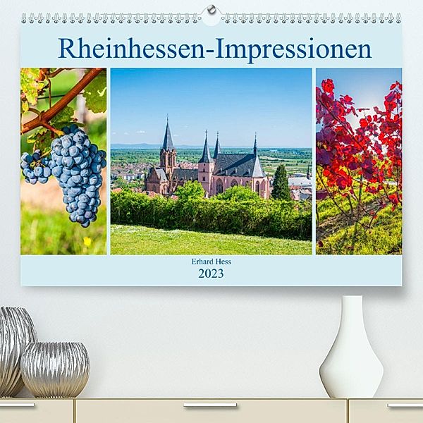 Rheinhessen-Impressionen (Premium, hochwertiger DIN A2 Wandkalender 2023, Kunstdruck in Hochglanz), Erhard Hess