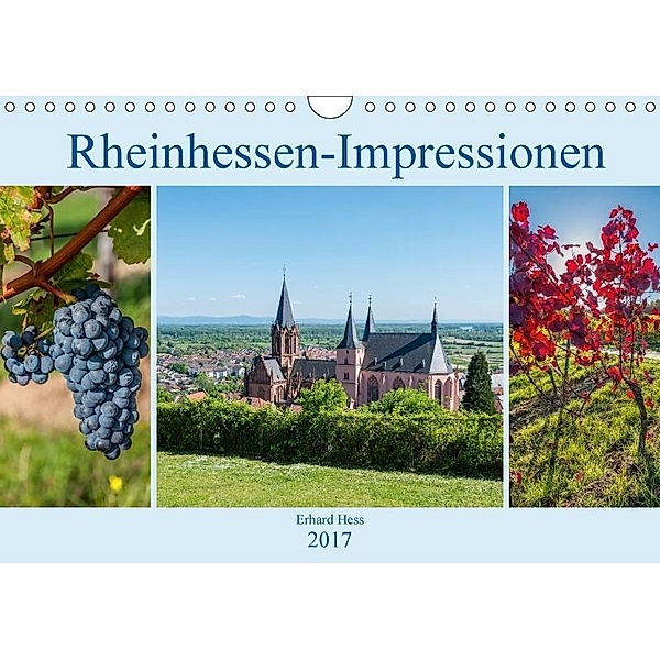 Rheinhessen-Impressionen (Wandkalender 2017 DIN A4 quer), Erhard Hess