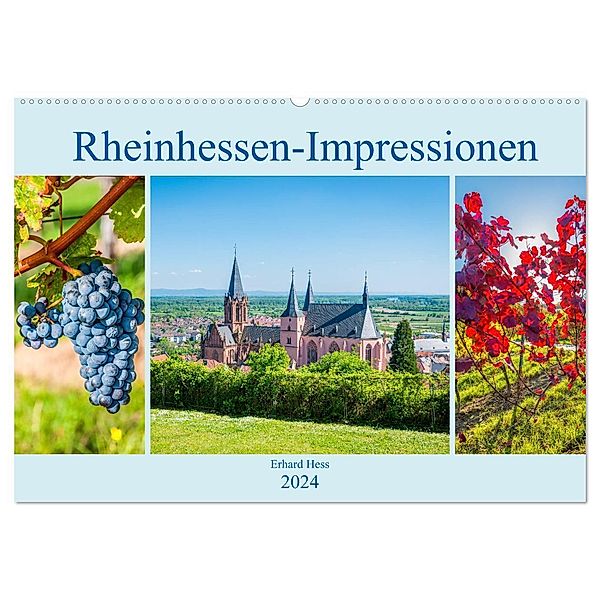 Rheinhessen-Impressionen (Wandkalender 2024 DIN A2 quer), CALVENDO Monatskalender, Erhard Hess