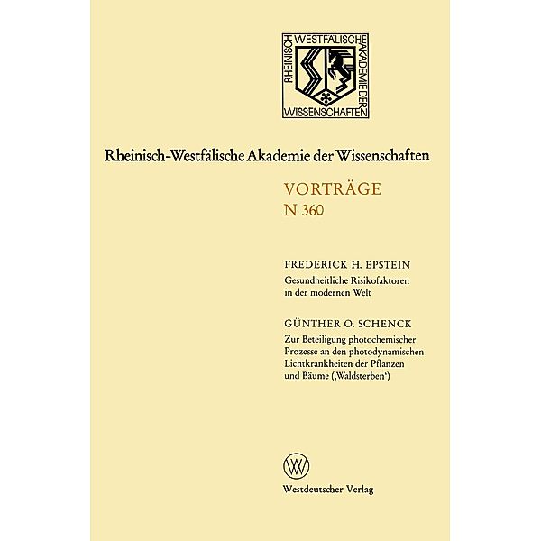 Rheinisch-Westfälische Akademie der Wissenschaften, Frederick H. Epstein