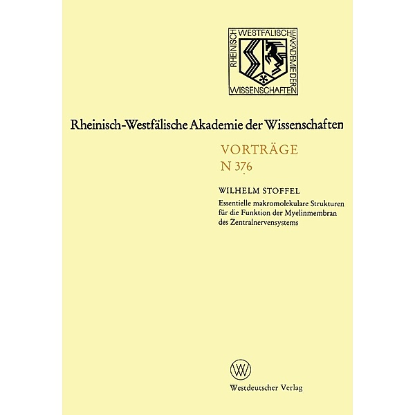 Rheinisch-Westfälische Akademie der Wissenschaften, Wilhelm Stoffel