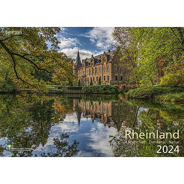 Rheinland 2024 Wandkalender A4 quer Spiralbindung 28 Blatt mit 56 Seiten