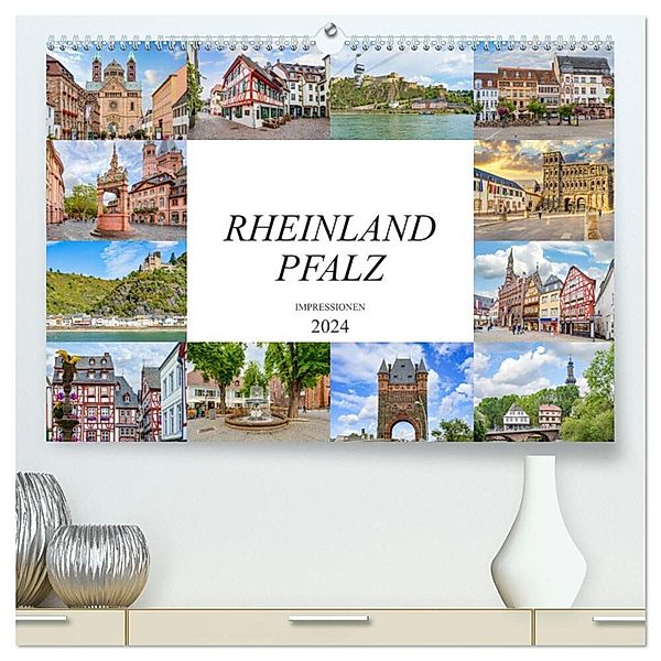 Rheinland Pfalz Impressionen (hochwertiger Premium Wandkalender 2024 DIN A2 quer), Kunstdruck in Hochglanz, Dirk Meutzner