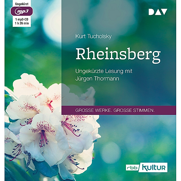 Rheinsberg,1 Audio-CD, 1 MP3, Kurt Tucholsky