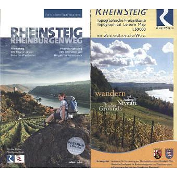 Rheinsteig, RheinBurgenWeg, m. Karte, Ulrike Poller, Wolfgang Todt