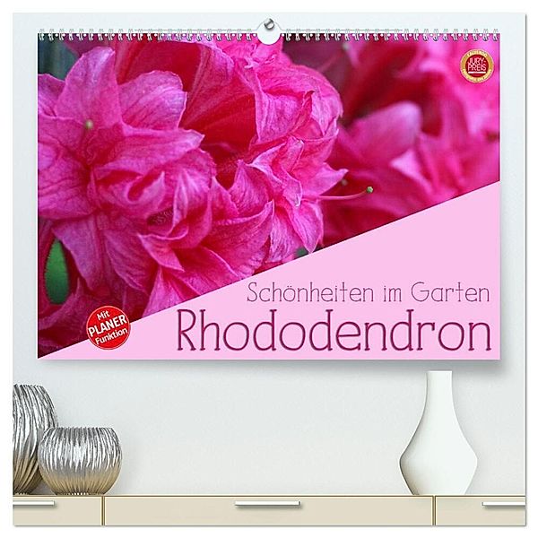 Rhododendron Schönheiten im Garten (hochwertiger Premium Wandkalender 2025 DIN A2 quer), Kunstdruck in Hochglanz, Calvendo, Martina Cross