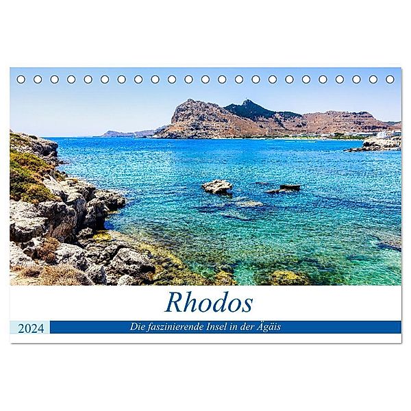 Rhodos - Die faszinierende Insel in der Ägäis (Tischkalender 2024 DIN A5 quer), CALVENDO Monatskalender, Solveig Rogalski