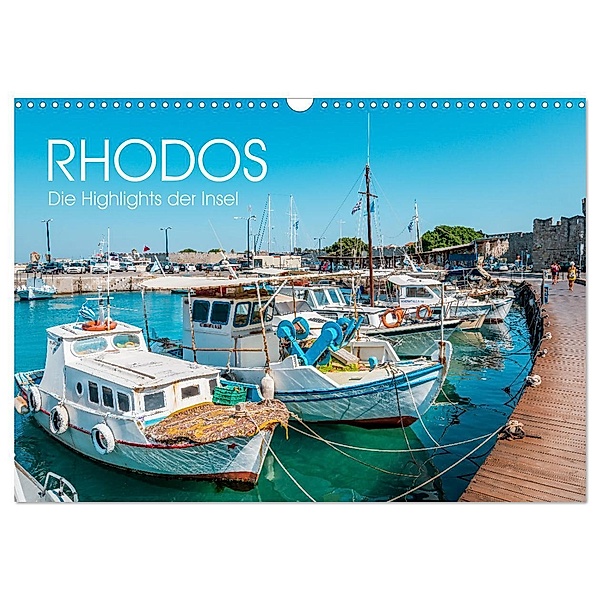 Rhodos - Die Highlights der Insel (Wandkalender 2024 DIN A3 quer), CALVENDO Monatskalender, Thomas / Jastram, Elisabeth Jastram