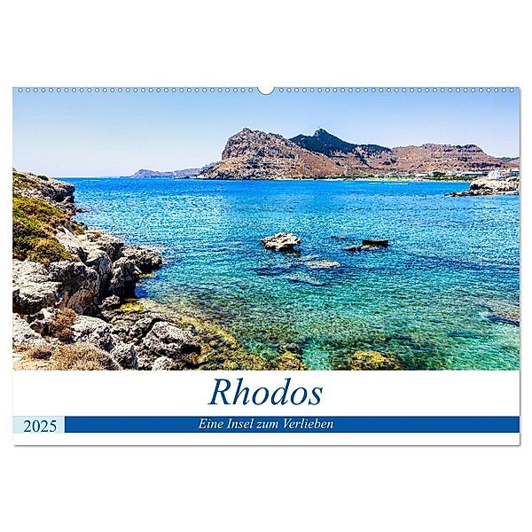 Rhodos - eine Insel zum Verlieben (Wandkalender 2025 DIN A2 quer), CALVENDO Monatskalender, Calvendo