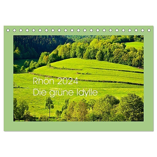 Rhön 2024 Die grüne Idylle (Tischkalender 2024 DIN A5 quer), CALVENDO Monatskalender, Tom Voelz