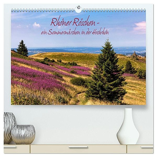 Rhöner Röschen - ein Sommermärchen in der Hochrhön (hochwertiger Premium Wandkalender 2025 DIN A2 quer), Kunstdruck in Hochglanz, Calvendo, Hans Pfleger