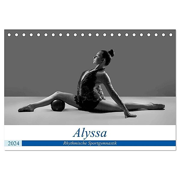 Rhythmisch Sportgymnastik - Alyssa (Tischkalender 2024 DIN A5 quer), CALVENDO Monatskalender, Jürgen Bedaam