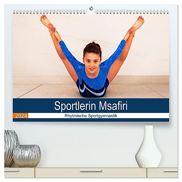 Rhythmische Sportgymnastik (hochwertiger Premium Wandkalender 2024 DIN A2 quer), Kunstdruck in Hochglanz, Jürgen Bedaam