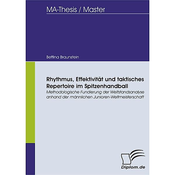 Rhythmus, Effektivität und taktisches Repertoire im Spitzenhandball - Methodologische Fundierung der Weltstandsanalyse anhand der männlichen Junioren-Weltmeisterschaft, Bettina Braunstein