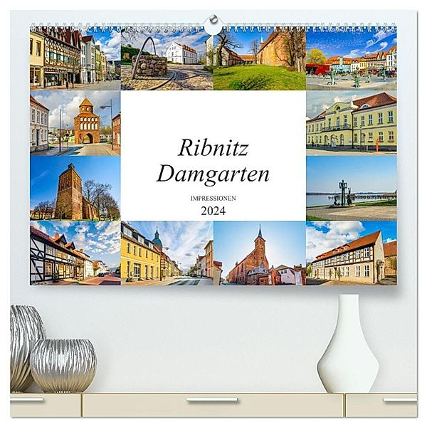 Ribnitz Damgarten Impressionen (hochwertiger Premium Wandkalender 2024 DIN A2 quer), Kunstdruck in Hochglanz, Dirk Meutzner