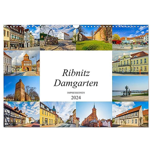 Ribnitz Damgarten Impressionen (Wandkalender 2024 DIN A3 quer), CALVENDO Monatskalender, Dirk Meutzner