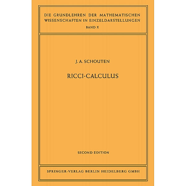 Ricci-Calculus, Jan Arnoldus Schouten