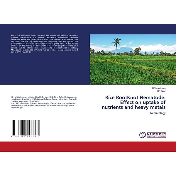 Rice RootKnot Nematode: Effect on uptake of nutrients and heavy metals, M Venkatesan, HS Gaur