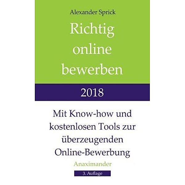 Richtig online bewerben 2018, Alexander Sprick