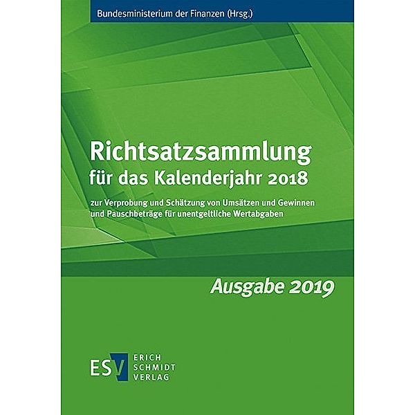 Richtsatzsammlung für das Kalenderjahr 2018