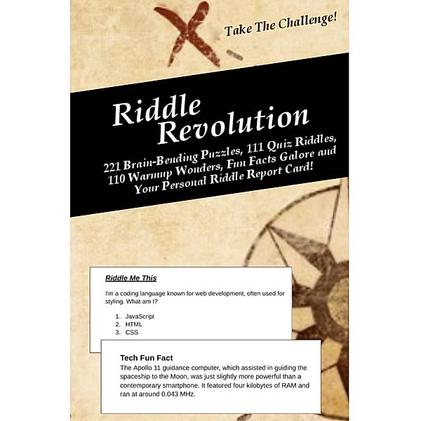 Riddle Revolution: 221 Brain-Bending Puzzles, 111 Quiz Riddles, 110 Warmup Wonders, Fun Facts Galore, and Your Personal Riddle Report Card! (Education by Riddles, #1) / Education by Riddles, Drew Zeitlin