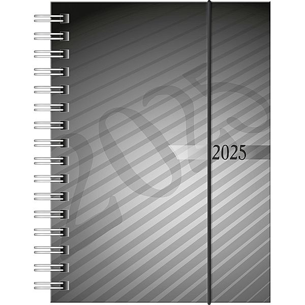 rido/idé 7013102905 Taschenkalender Modell perfect/Technik I (2025)| 2 Seiten = 1 Woche| A6| 160 Seiten| PP-Einband| anthrazit
