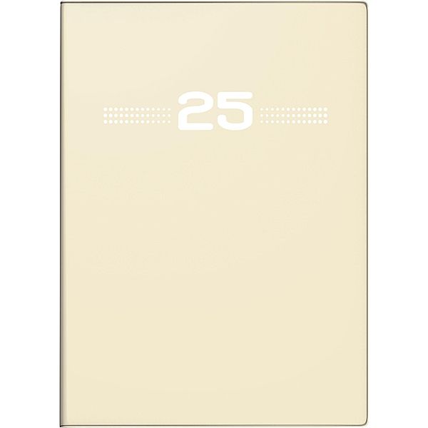 rido/idé 7013202035 Taschenkalender Modell perfect/Technik I (2025)| 2 Seiten = 1 Woche| A6| 144 Seiten| Kunststoff-Einband| sand