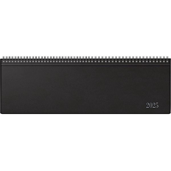 rido/idé 7031642905 Querterminbuch Modell futura 5 (2025)| 2 Seiten = 1 Woche| 420 × 137 mm| 112 Seiten| Kunststoff-Einband| schwarz