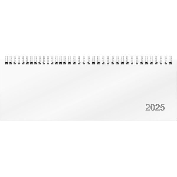 rido/idé 7031701005 Querterminbuch Modell ac-Wochenquerterminer (2025)| 2 Seiten = 1 Woche| 307 × 105 mm| 112 Seiten| Karton-Einband Trucard| weiß