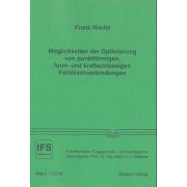 Riedel, F: Möglichkeiten der Optimierung von punktförmigen,, Frank Riedel