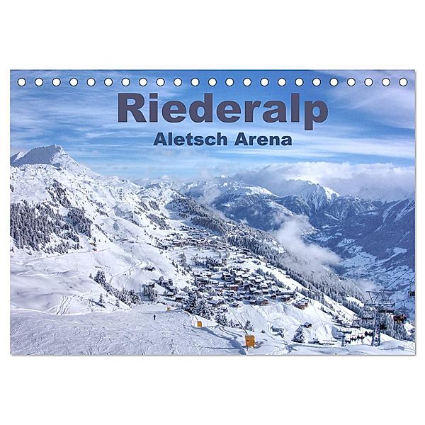 Riederalp - Altesch Arena (Tischkalender 2024 DIN A5 quer), CALVENDO Monatskalender, Andreas Vogler