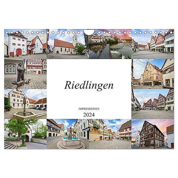 Riedlingen Impressionen (Wandkalender 2024 DIN A4 quer), CALVENDO Monatskalender, Dirk Meutzner