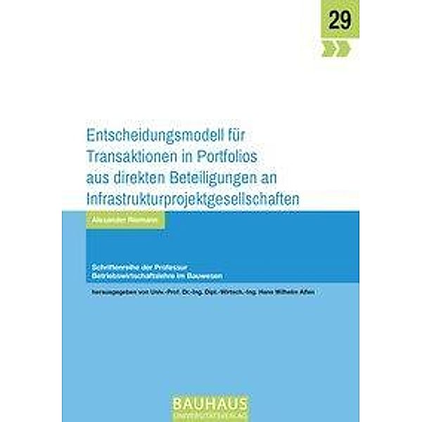 Riemann, A: Entscheidungsmodell für Transaktionen in Portfol, Alexander Riemann