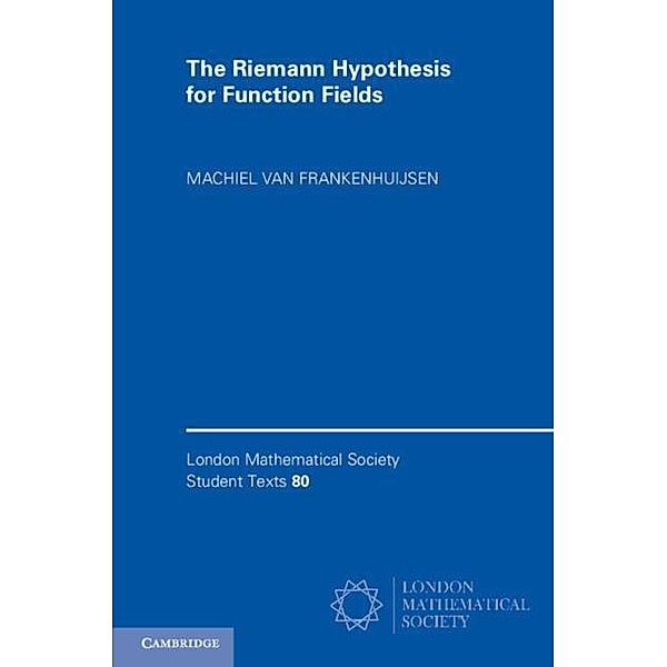 Riemann Hypothesis for Function Fields, Machiel van Frankenhuijsen