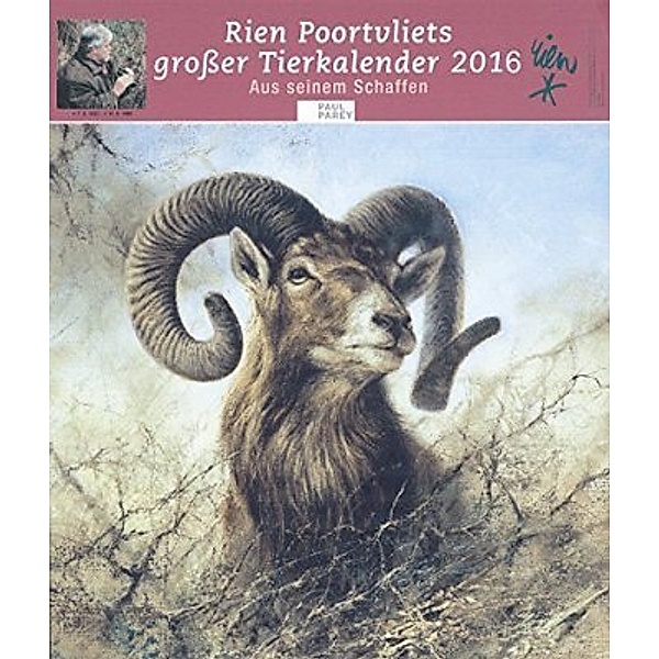 Rien Poortvliets großer Tierkalender 2016, Rien Poortvliet