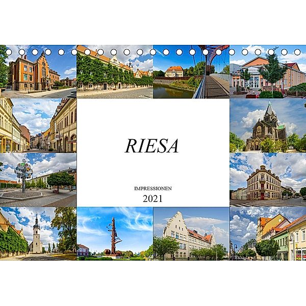Riesa Impressionen (Tischkalender 2021 DIN A5 quer), Dirk Meutzner