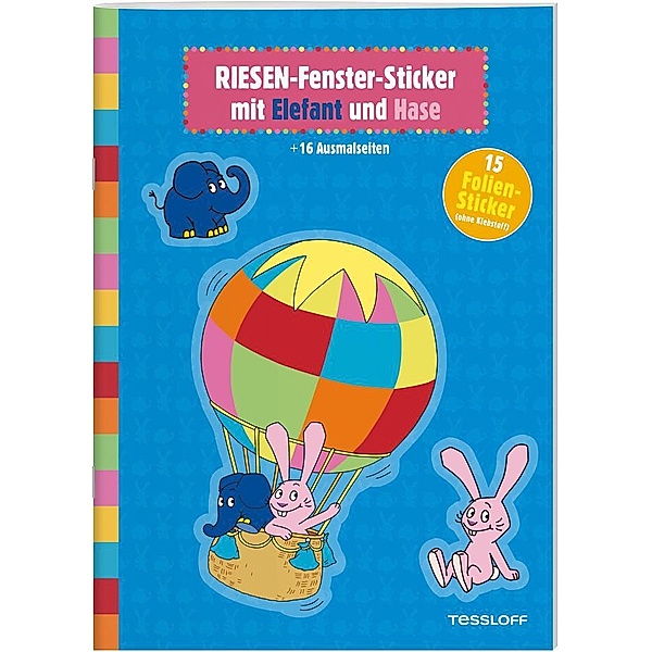 RIESEN-Fenster-Sticker mit Elefant und Hase, Katja Baier